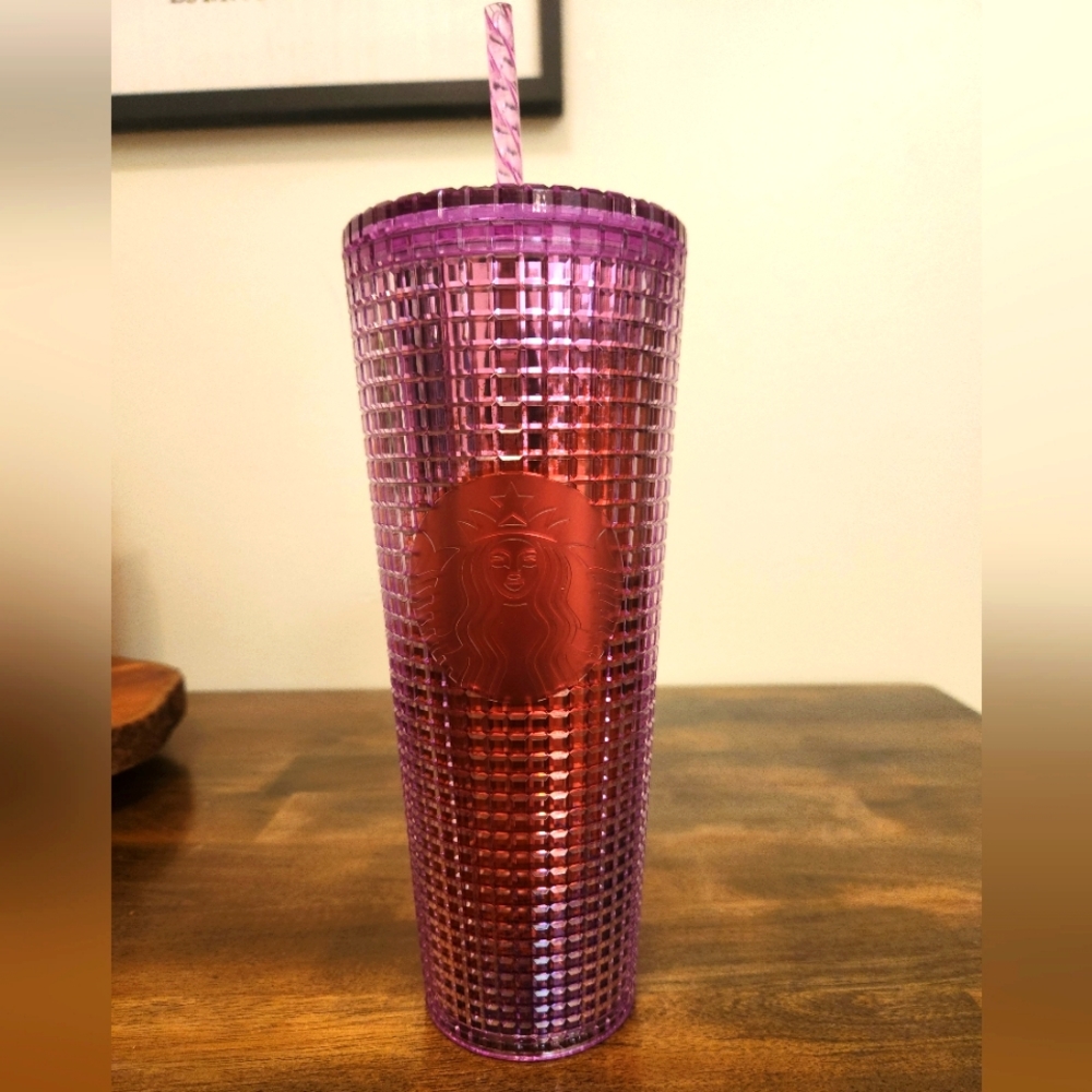 Starbucks Pink Grid Tumbler